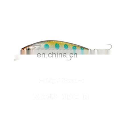 hot sale 5cm 6.5g artificial  sinking hard minnow lures fish lure bodies fishing bait