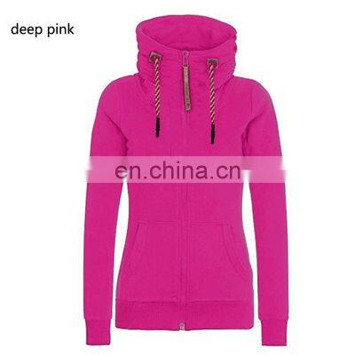Wholesale Custom Women's Spring and Autumn Long Sleeve Zipper Cardigan Jacket Plus Size Casual Hooded Jacket Large Clothes photo-2