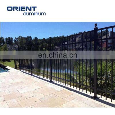 top selling  spear type  metal tubular modern design aluminum powder coated fence panels