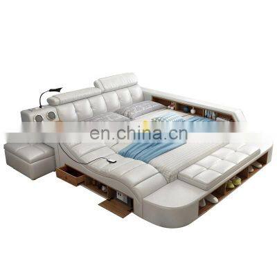 Modern Leather Bed Smart Multifunction Massage Bed