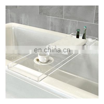 Clear Acrylic Towel holder ,Lucite Bathtub tray