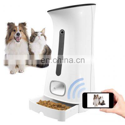 7.5L Cat Food Dispensers with 720P HD Wifi pet feeder Camera Voice Recorder Puppy Kitten Automatic Cat Feeder