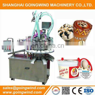 Automatic gelato filling machine auto cone and cup ice cream packing machinery cheap price for sale