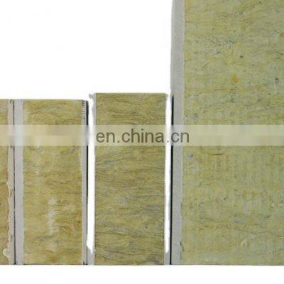 Heat Insulated Decorative Waterproof Rock Wool  Sandwich Wall Panel