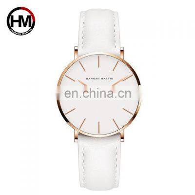 Hannah Martin CB36 Fancy ladies quartz wrist watches simple dial fashion leather strap beautiful girls watches