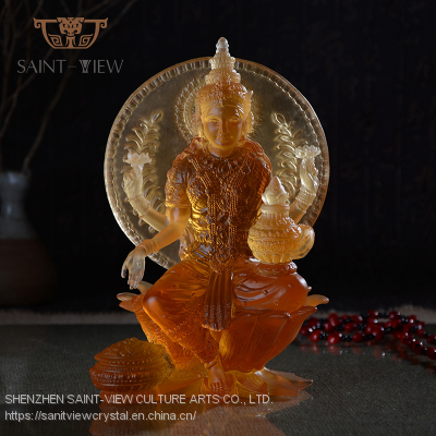 Factory Custom Production Lost-Wax Casting Crystal India God Religious Statue