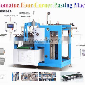 Examination of the Scene PLC Grey Paper Board Color Automatic Four Corners Pasting Machine With CE & ISO Certificate YL-40AT