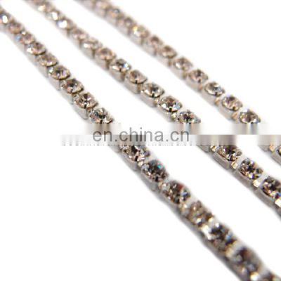 Fashion High Quality Metal Rhinestone Chain Banding