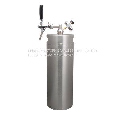 5L/8L/10L stainless steel draft beer pressurized growler keg kit