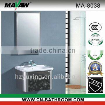 Modern stainless steel bathroom vanity set MA-8038