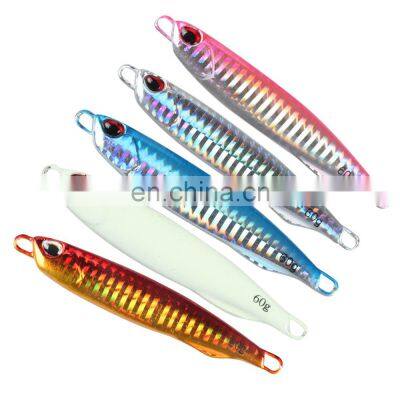 JOHNCOO 40G 60G Slow Pitch Jigging Lures Jigging Fishing Lures Metal Lure Jig