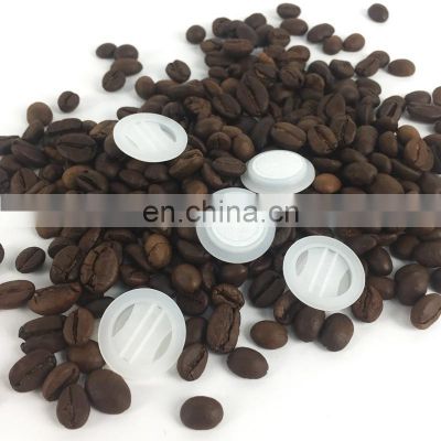 Factory price cheap small plastic air one way degassing valves for coffee bag