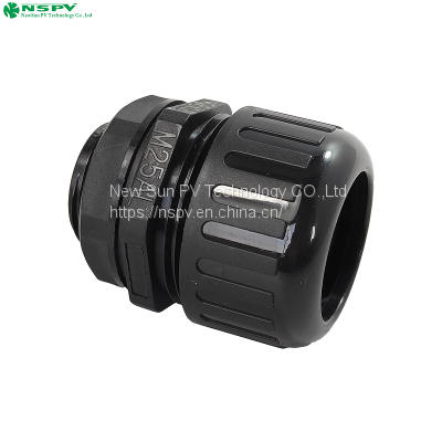 Nylon Flexible Explosion-proof Cable Gland Connector 25mm Plain Screwed Adaptor photo-2