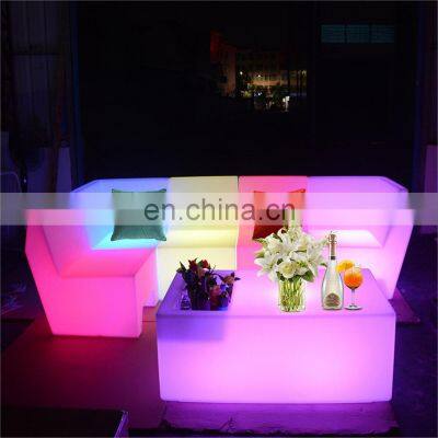 Manufacturer Price CE ROHS Passed Led Sofa Tables and Bar Chairs Used Nightclub Rgb Led Cube Furniture Sale Bar Tables photo-2