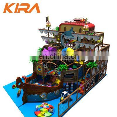 Large Indoor Play Equipment Indoor Soft Playground Pirate Ship