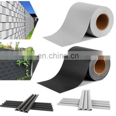 Anthracite plastic fence rigid privacy tarpaulin garden fence strip roll 30 m x 19 cm europe