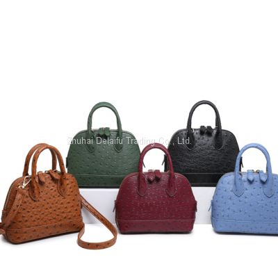 European and US new style ostrich pattern shell handbag popular female bag