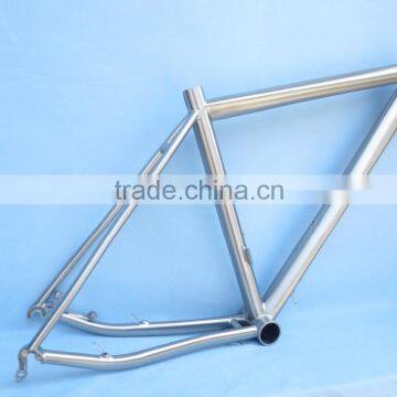 Titanium 700C road bike frame 46cm with internal cable routing