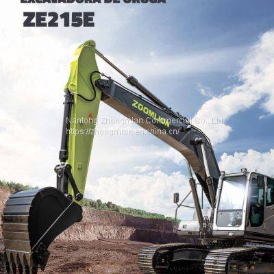 Zoomlion Crawler Excavator 215E Middle Size Earthmoving Machinery excavadora con 1.0 cucharón y Martillo