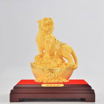 Velvet Sand Gold Crafts Golden Tiger photo-3