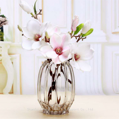 Wholesale Cristal Nordic Wedding Garden Home Decorative Creative Round Modern Clear Crystal Glass Pot Flower Vase photo-3