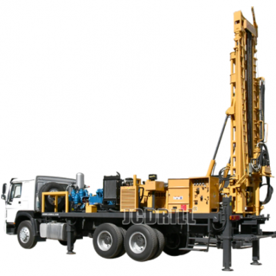 Borehole Truck Water Well Drill Machine with Air Compressor for Sale