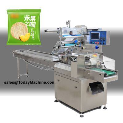 Horizontal Biscuit Cracker Flow Wrapping Machine Manufacturers For Chocolate Cheese Bread