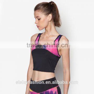 2016 Summer OEM manufactory fashionable women summer Yoga wearXTY876