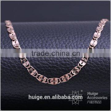 2015 china wholesale chain gold jewellery long fashion chain & coffee gold plated link chain