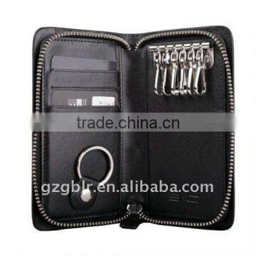 Cow Leather Zipper Wallets,leather Key Case,leather Case for Key