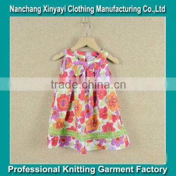 2015 OEM summer shorts cute girls print dress alibaba China Supplier