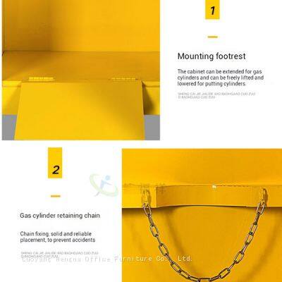 Pharmaceutical Grade Gas Safety Locker: Smart Vented Storage Cabinet With High-Sensitivity Leakage Probe for GMP Cleanrooms photo-4