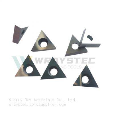 100% Carbide Raw Materials of PCD Inserts With High Hardness Carbide Base TCGW16T304/08 photo-3