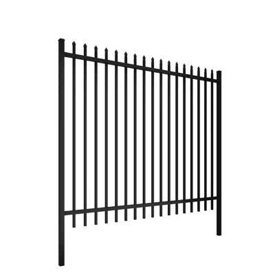 Black Aluminum Wrought Iron Galvanized Metal Garden Fence Zinc Steel Fence Panels
