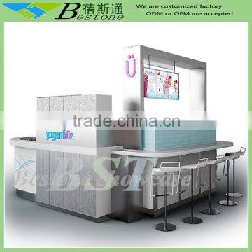 New arrival small attractive ice cream kiosk for sale, showcase quiosque