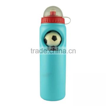 PE PLASTIC COLD WATER BOTTLE WITH FOOTBALL EYES