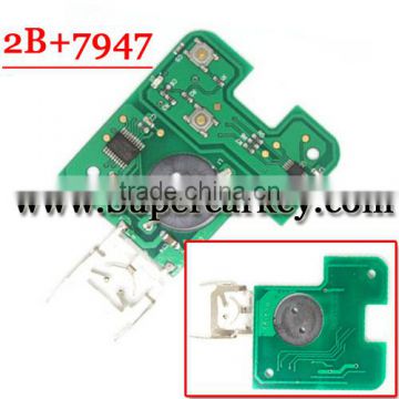 Best quality 2 Button Remote Key Board 433MHz for Renault Laguna Smart Card