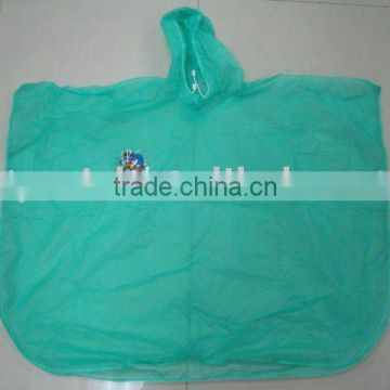 PVC children rain coat/poncho