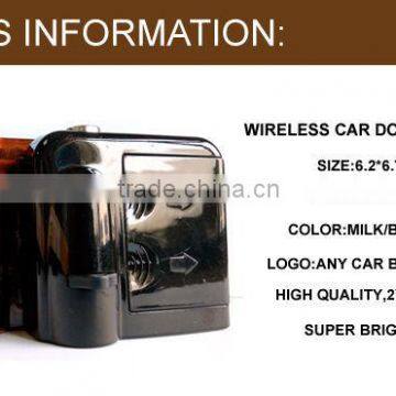 New Arrival 2015 Battery Led Logo Car Door Shadow Projector Light Led Door Courtesy Ghost Light With Any Car Logo Lamp photo-2