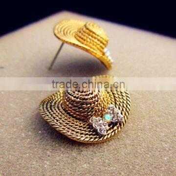 Fashion Earrings for Women 2016 Hot Selling Hat Earrings Women Summer Earring photo-4