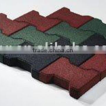 Dog bone rubber paver