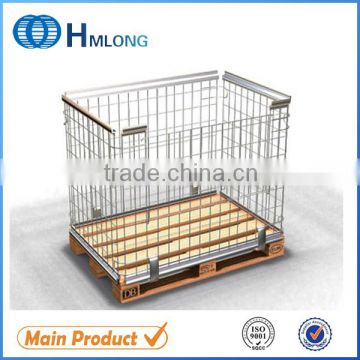 Warehouse wire mesh storage euro cage pallet