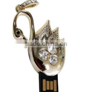 hot sell novelty jewelry cordiform usb flash drive