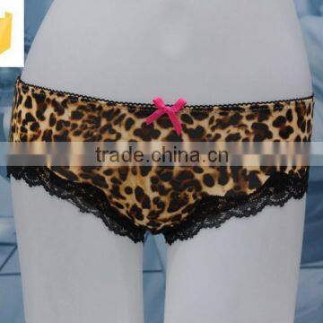 Fashion High Quality Wholesale Hot Sell Sexy Leopard Print Lace Sexy Lady Panty