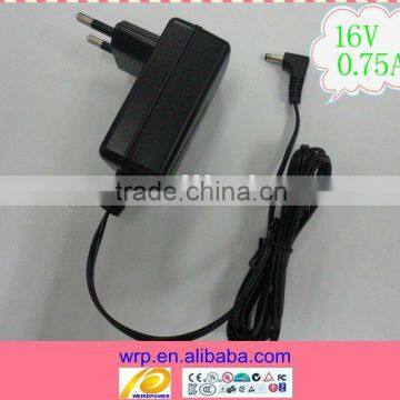 16V0.75A switching power adapter for telecom units