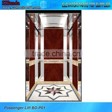 Luxurious Passenger Elevator 800kg / elevator parts / Lift cabin