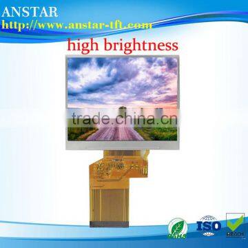 3.5 inch tft lcd 1100cd/m2 high luminance tft lcm with 24bit*RGB interface