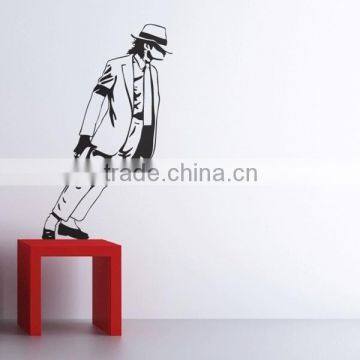 Best Selling 2015 Dancing Michael Jackson Wall Stickers Removable Vinyl wall Decor Wall decals Art Poster DIY Home Decor