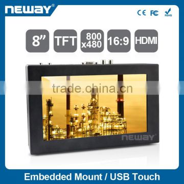 8 inch open frame lcd moniotr professional led monitor supplier