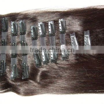 high quality human hair flat hair clip